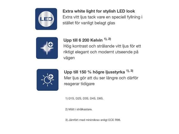 OSRAM D1S 35W 6000k +150% COOL BLUE INTENCE xenon lampor 2-pack