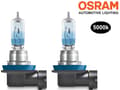 Miniatyrbild 5 av 5: Osram H11 +100% COOL BLUE 5000k halogen lampor 12v DC PGJ19-2