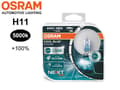 Miniatyrbild 1 av 5: Osram H11 +100% COOL BLUE 5000k halogen lampor 12v DC PGJ19-2