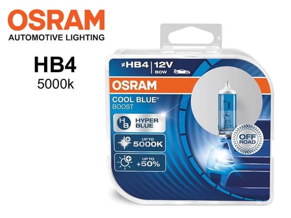 Osram HB4 COOL BLUE BOOST 5000k halogen lampor 12v DC 9006
