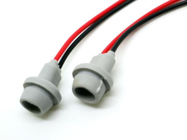 T10 w5w led / halogen kontakter / sockel fattning 2-pack mjuka
