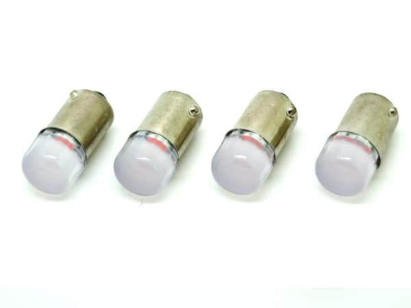 BA9S röd 4-pack rundstrålande t4w led med 1st fluxled chip
