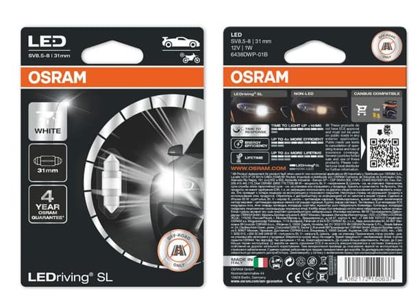 Osram c5w 31mm Led 6000K 1-pack festoon