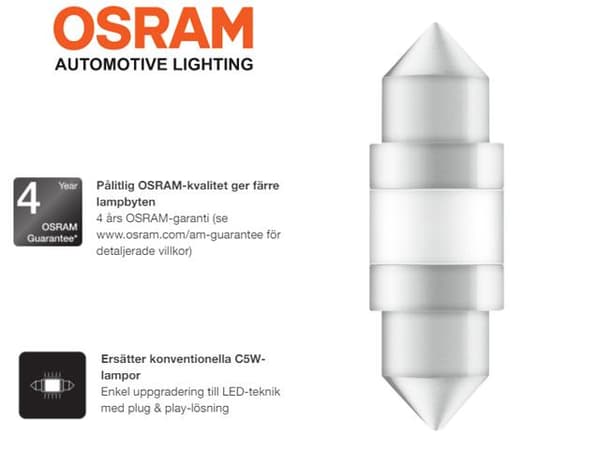 Osram c5w 31mm Led 6000K 1-pack festoon