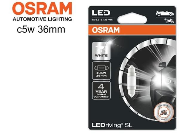 Osram c5w 36mm Led 6000K 1-pack spollampa festoon sv8,5-8