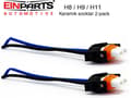 Miniatyrbild 1 av 2: EINPARTS H8 H9 H11 led / halogen hon keramik kontakter 2-pack