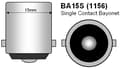 Miniatyrbild 5 av 5: Ba15s gul blinkers led lampor 12v p21w 1156