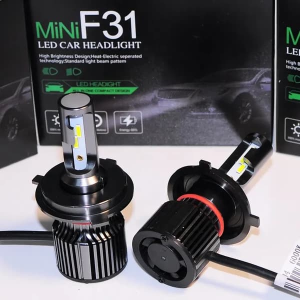 H4 Led halvljus + helljus CSP chip 6000k F31 kit