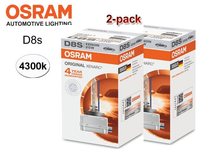 Osram D8S 25W 4300k XENARC Original xenon lampor 2-pack PK32d-1