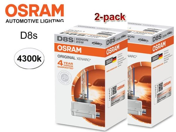 Osram D8S 25W 4300k XENARC Original xenon lampor 2-pack PK32d-1