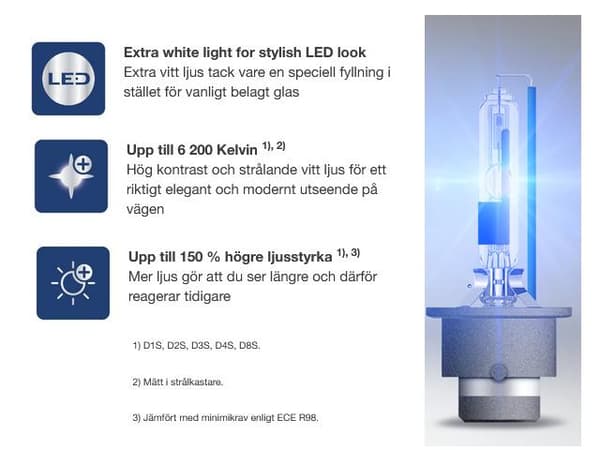 Osram D2R 35W 6000k +150% COOL BLUE INTENCE xenon lampa 1-pack