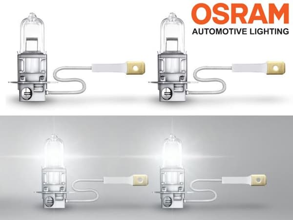 Osram 100w H3 SUPER BRIGHT halogen premium lampor 12v DC PK22s