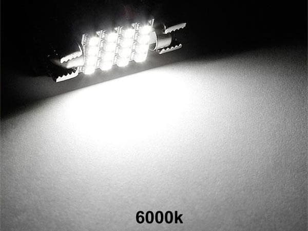 Spollampor 36mm 6000k vit 4-pack Led 2835SMD C5W SV8.5