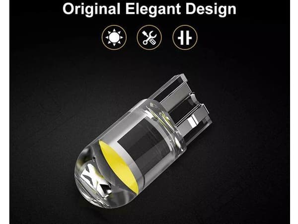 T10 w5w 6000k Led med 1st COB led chip 12v DC  10-pack