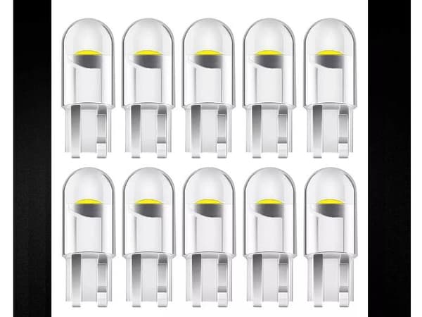 T10 w5w 6000k Led med 1st COB led chip 12v DC  10-pack