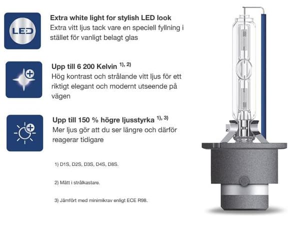 Osram D2S 35W 6000k +150% COOL BLUE INTENCE 1-pack xenon lampa