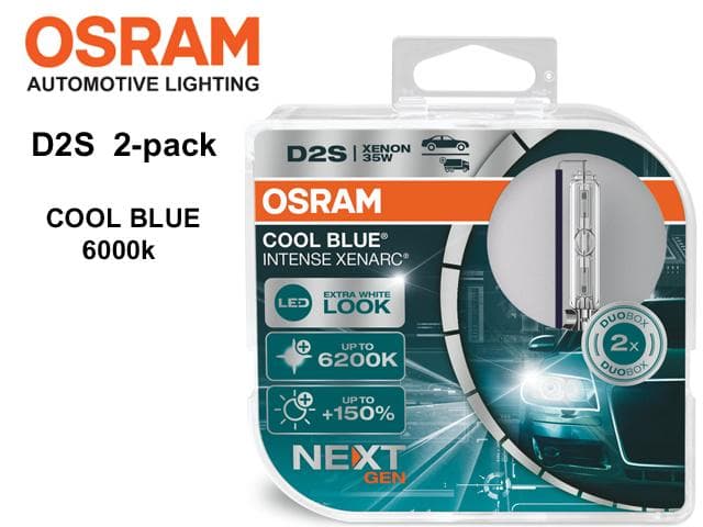 Osram D2S 35W 6000k +150% 2-pack COOL BLUE INTENCE xenon lampor