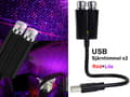 Miniatyrbild 1 av 4: Led stjärnhimmel röd + lila USB  flash + voice + breath