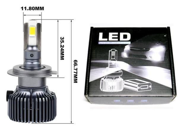 P60 led kit H7 +5000 lumen 50w 6000k 2-pack