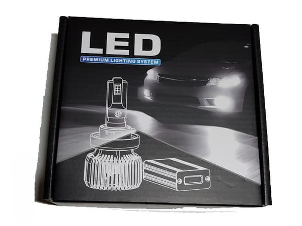 P60 led kit H4 +4300 lumen 53w 6000k halvljus helljus 2-pack