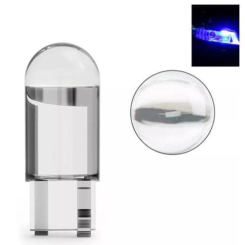 T10 w5w blå Led med 1st COB led chip 12v DC  10-pack