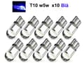 Miniatyrbild 1 av 5: T10 w5w blå Led med 1st COB led chip 12v DC  10-pack