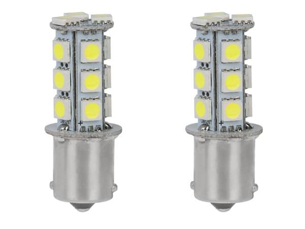 Ba15s r5w r10w 1156 Led lampor 3000K varmvit 2-pack ,,