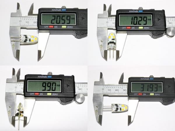 G4 1w dimbar 12v DC + AC Led lampa 4900K vitgul G-4 3-pack
