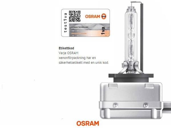 Osram D1S 35W 4300k XENARC Original xenon lampor 1-pack PK32d-2