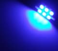 Miniatyrbild 3 av 6: Spollampa 39mm blå Canbus Led 5050SMD 4-pack C5W SV8.5