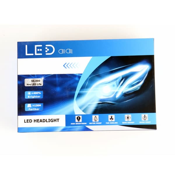 S12 75w H7 led kit 6500 lumen 6000k 2-pack
