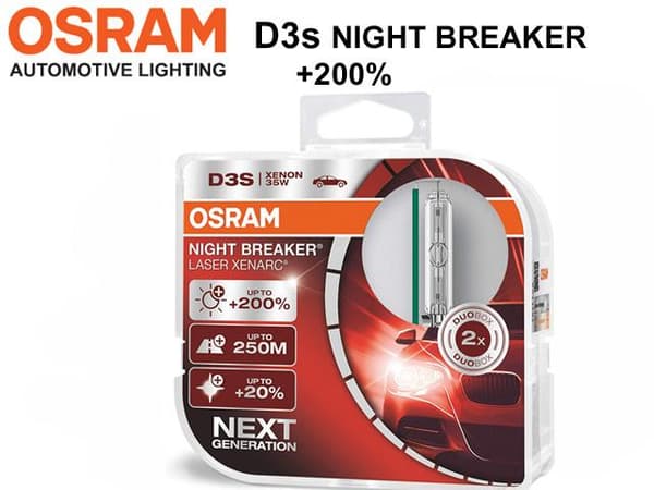Osram D3S 35W 4300k +200% NIGHT BREAKER NEXT GEN. 2-pack Duo