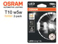 Miniatyrbild 1 av 3: Osram t10 w5w gul - orange 2-pack led W2.1x9.5d amber