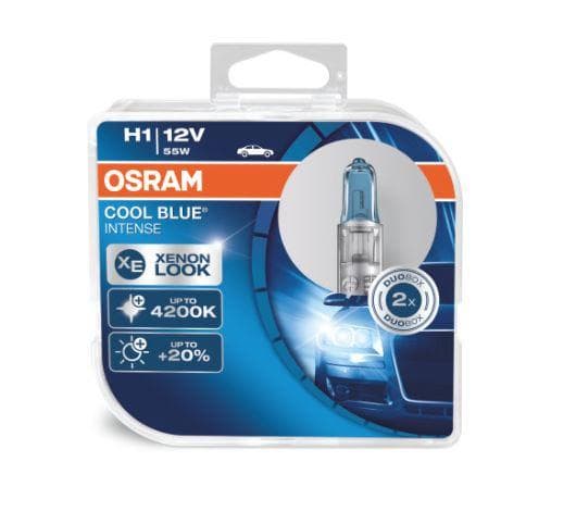 Osram H1 +20% COOL BLUE INTENSE 4200k halogen lampor P14.5s