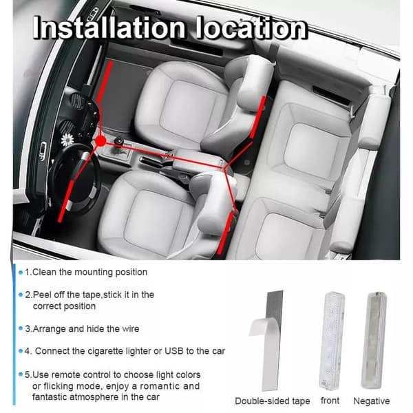 Led pimpkit med App.kontroll styling set med 4 ledmoduler