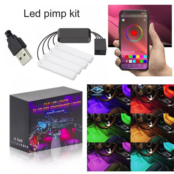 Led pimpkit med App.kontroll styling set med 4 ledmoduler