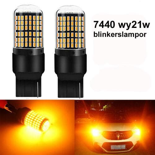 T20 7440 amber blinkers Canbus led lampor wy21w w21w w3x16d