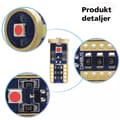 Miniatyrbild 3 av 8: T10 w5w röda Led lampor Canbus 3x 3030SMD chip 2-pack 12-16v