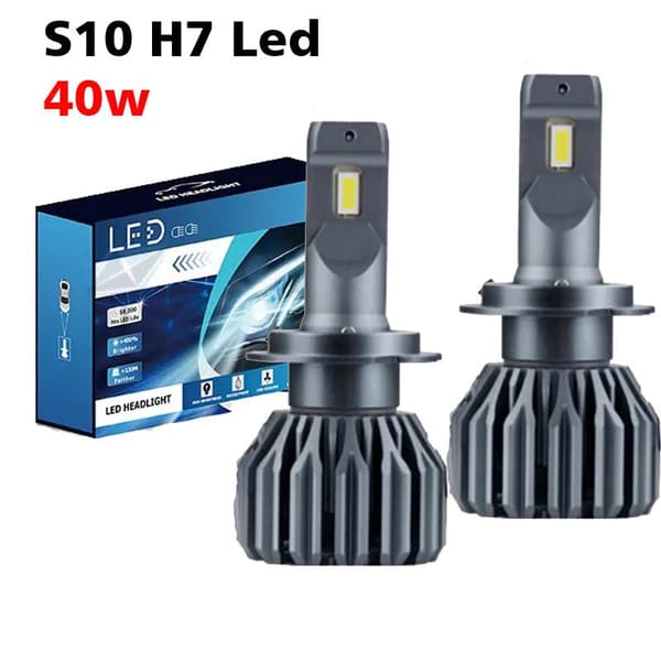 S10 led kit H7 40w 6000k halvljus 2-pack