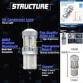 Miniatyrbild 2 av 8: Ba15s 6000K led lampor bromsljus backljus 1156 p21w .