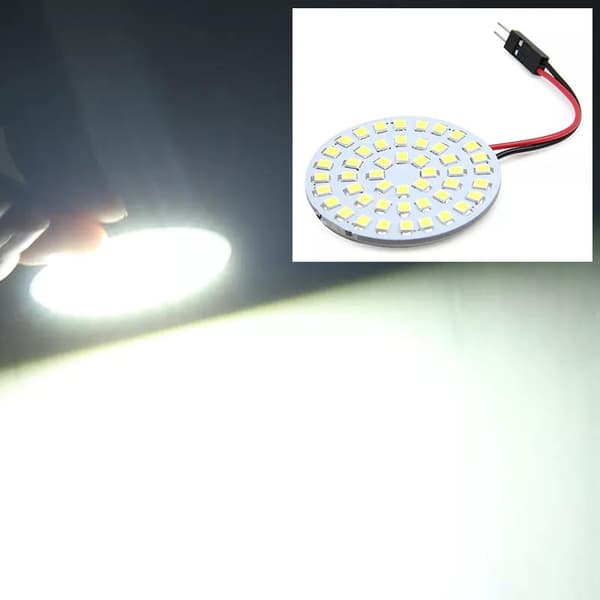 Ledplatta 43mm m.48st SMD chip T10 w5w BA9S 31 - 41mm spollampa