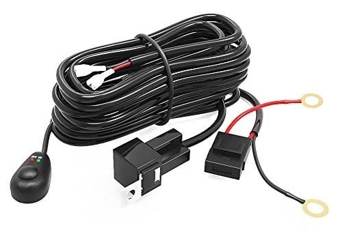 Relékabelsett 40A med bryter, for LED-ramper og tilleggslys