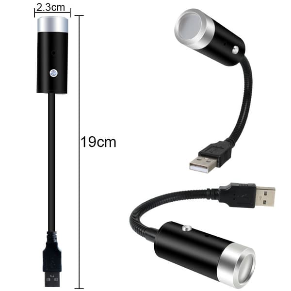 USB-Lampa som ger Stjärnatmosfär i Bilen, Rött ljus