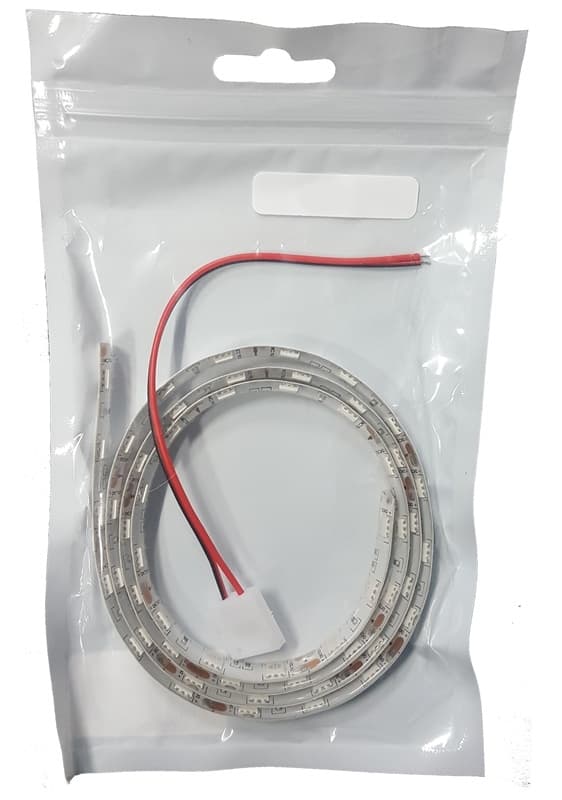 Blå LED strip med dobbeltklæbende tape, SMD, 90cm