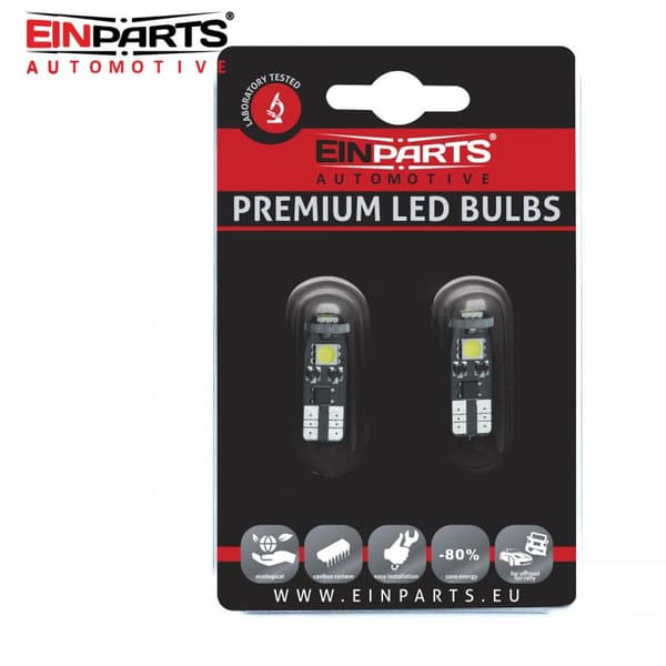 EINPARTS T10 W5W Canbus Led 60 lumen xenonlook 6000K