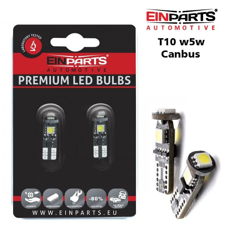 EINPARTS T10 W5W Canbus Led 60 lumen xenonlook 6000K