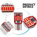 Miniatyrbild 2 av 5: T10 w5w Canbus Röda 4-pack Led lampor m. 18st 4014smd chip