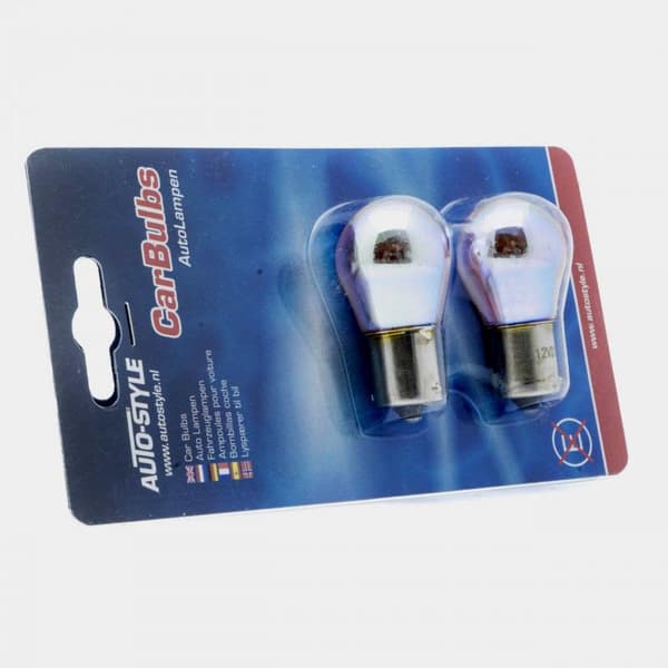 AUTO-STYLE Bau15s krom blinkers lampa py21w halogen lampor