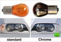 Miniatyrbild 2 av 6: AUTO-STYLE Bau15s krom blinkers lampa py21w halogen lampor