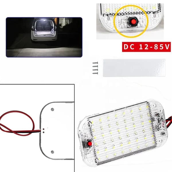 Led innerbelysning 12-24v 48-ledchip vita 6000k husvagn husbil